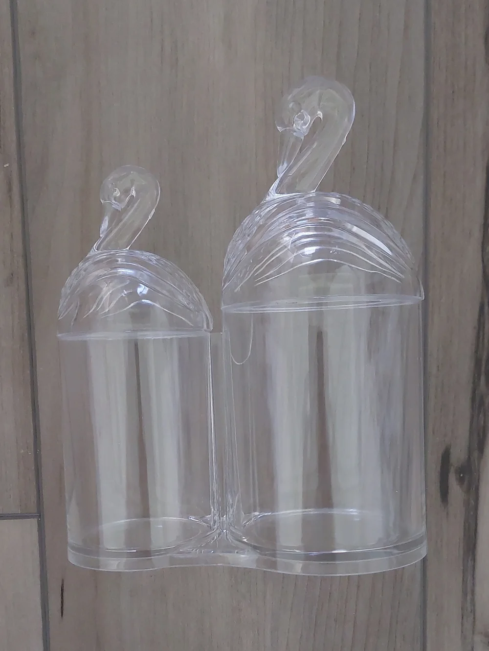 SWAN Cotton Ball & Swab Holder NIB